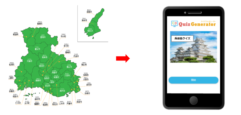 兵庫県クイズ-スマホ