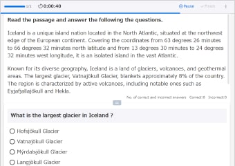 Example of a problem displayed on the screen