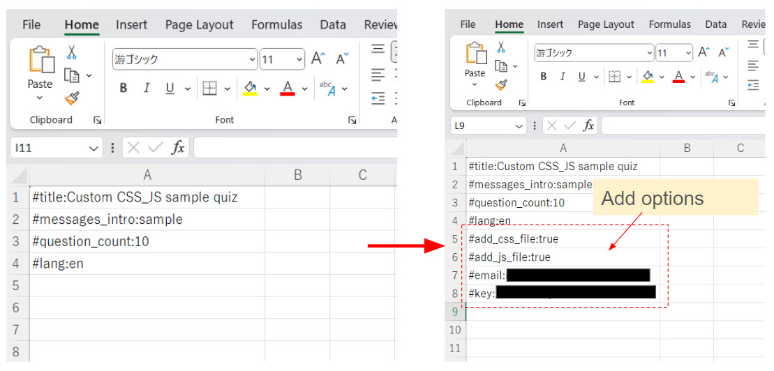 Excel - Make a quiz